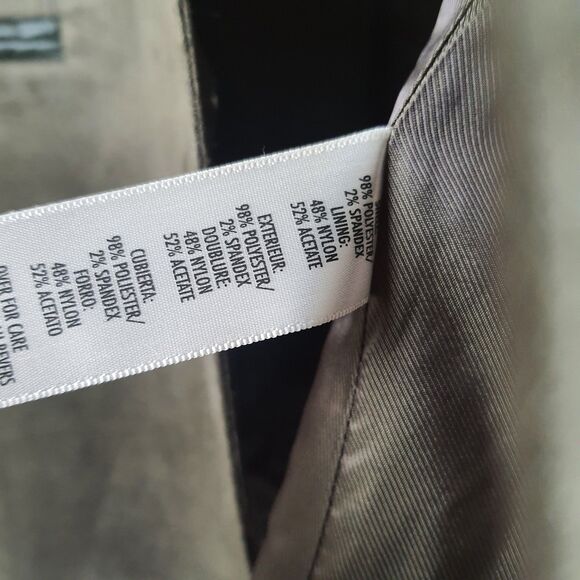 VTG Casual Corner 2 Piece Pant Suit Blazer Sz  8 + Pants Sz 10 Olive Green NWT - Picture 9 of 11